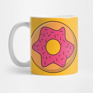 Pink Donut With Lots of Cute Sprinkles Mug